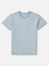 katin finley pocket tee horizontal stripe spring blue white 100% cotton ss short sleeve t-shirt kempt athens ga georgia men's clothing store