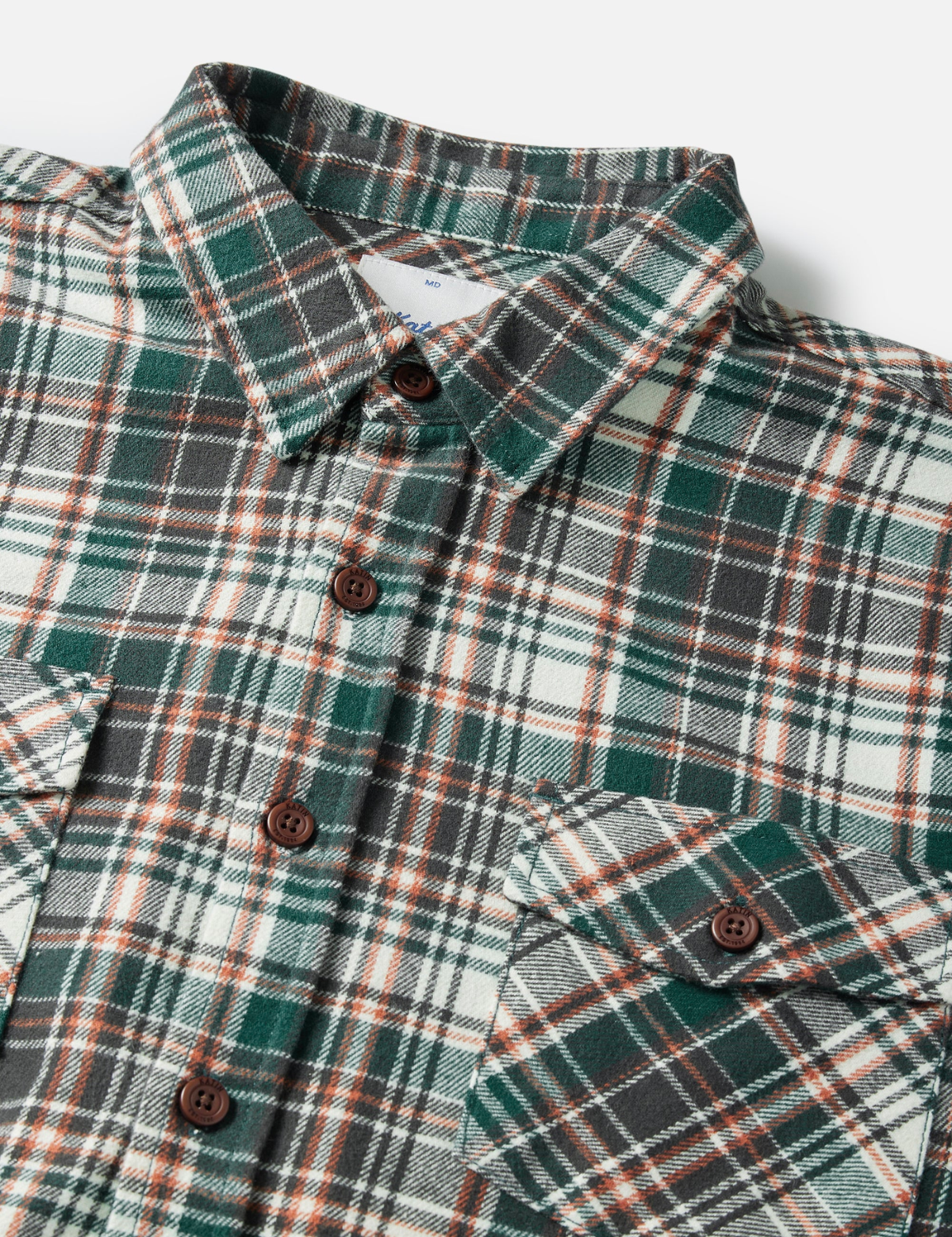 katin fred flannel black wash teal green orange white blue plaid cotton ls long sleeve button down casual shirt kempt athens ga georgia men's clothing store