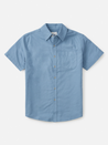 katin colton oxford shirt ss short sleeve steel blue pocket collared button down 100% cotton kempt athens ga georgia men's clothing store