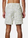 katin atoll volley swim trunk desert sage green white aztec tribal pattern elastic waistband drawstring beach short 100% nylon kempt athens ga georgia men's clothing store