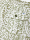 katin atoll volley swim trunk desert sage green white aztec tribal pattern elastic waistband drawstring beach short 100% nylon kempt athens ga georgia men's clothing store