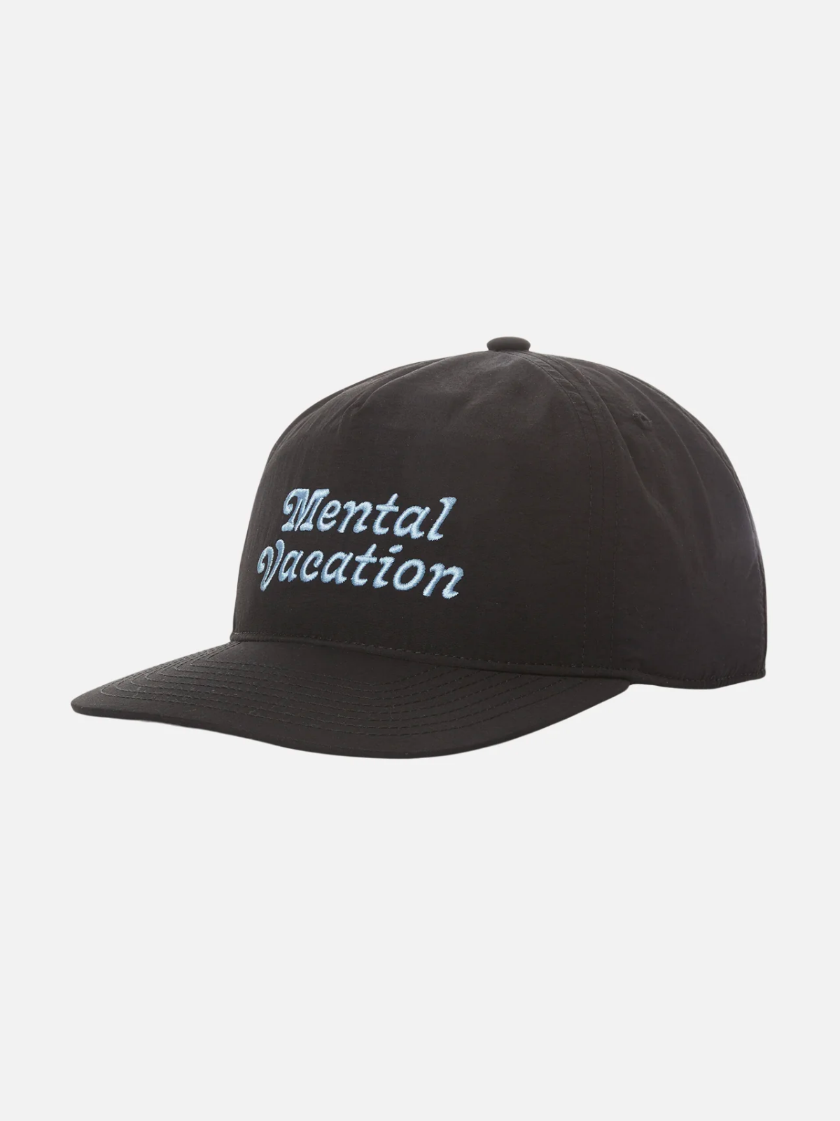 katin mental vacation hat nylon black baby blue embroidered snapback cap kempt athens ga georgia men's clothing store