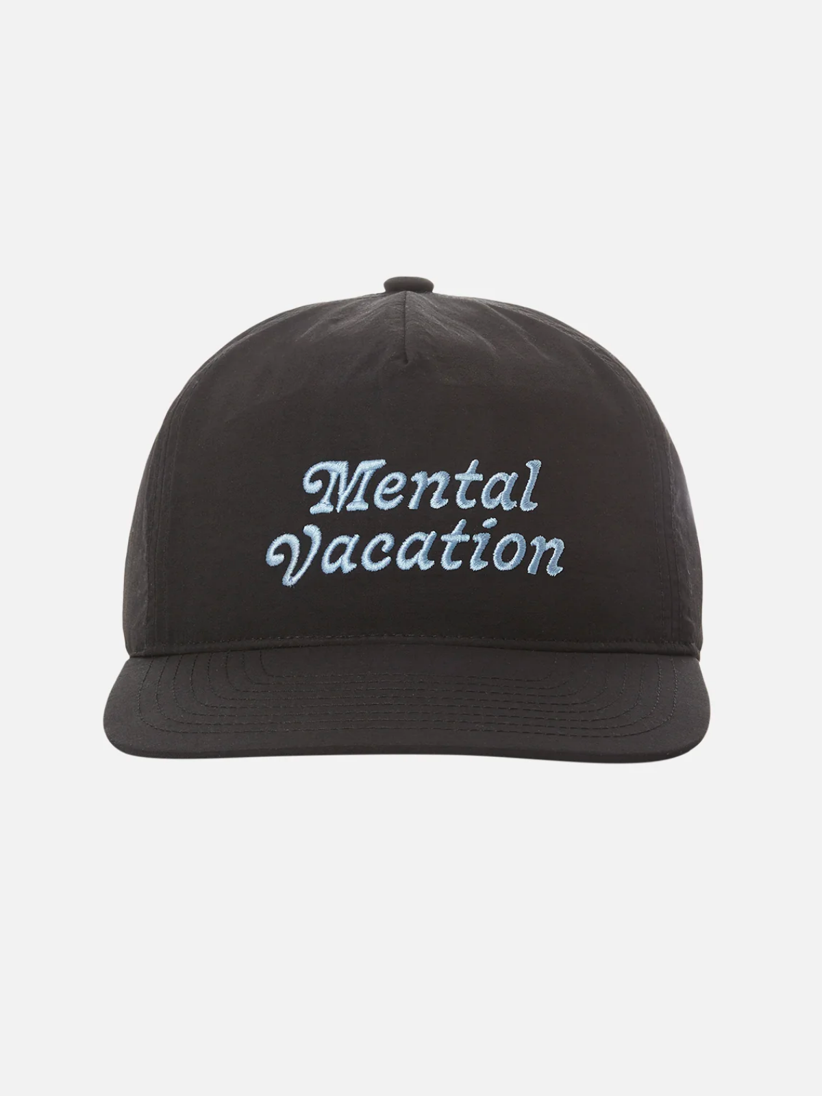 katin mental vacation hat nylon black baby blue embroidered snapback cap kempt athens ga georgia men's clothing store