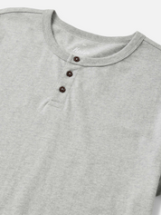 katin mesa henley heather gray 100% organic cotton t-shirt kempt athens ga georgia men's clothing store