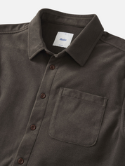 Katin Roland Shirt Lead Gray Men's LS Long Sleeve Textured Button-Up Overshirt Jacket For Men Athens GA Georgia Kempt Menswear Store Near Me