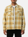 katin shiloh flannel ermine yellow gold white plaid heavyweight cotton over shirt jacket kempt athens ga georgia men's clothing store