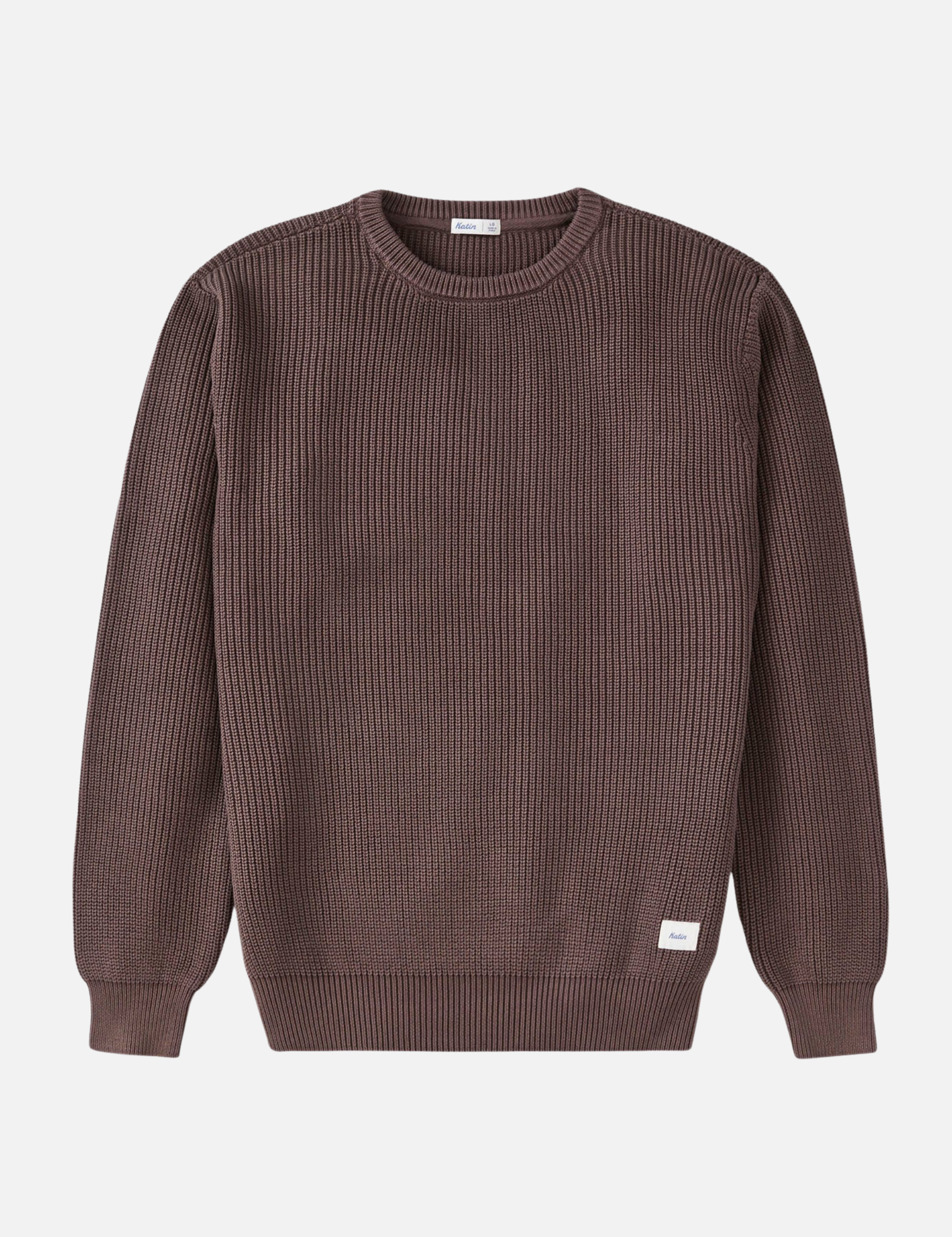 Katin Swell Sweater LS Long Sleeve Winter Fall Men’s Tops for Men Plum Brown Knit Knitted Shirt Athens GA Georgia Kempt Menswear Store Near Me