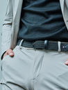 La Boucle Atlanta Black Leather Braided Belt Vegetable Tanned Leather Men’s Stretchy Elastic Belts Athens GA Georgia Kempt Menswear Store Near Me