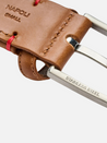 La Boucle The Napoli Italian Leather Camel Brown Braided Belt No Holes Stretchy Men’s Belts Athens GA Georgia Kempt Menswear Store Near Me