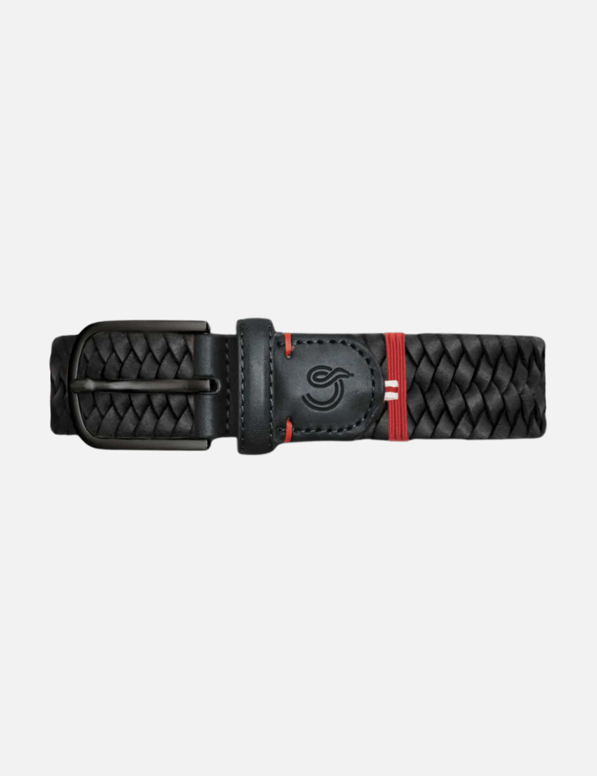 La Boucle The Washington Black Leather Braided Belt Vegetable Tanned Leather Men’s Stretchy Elastic Belts Athens GA Georgia Kempt Menswear Store Near Me