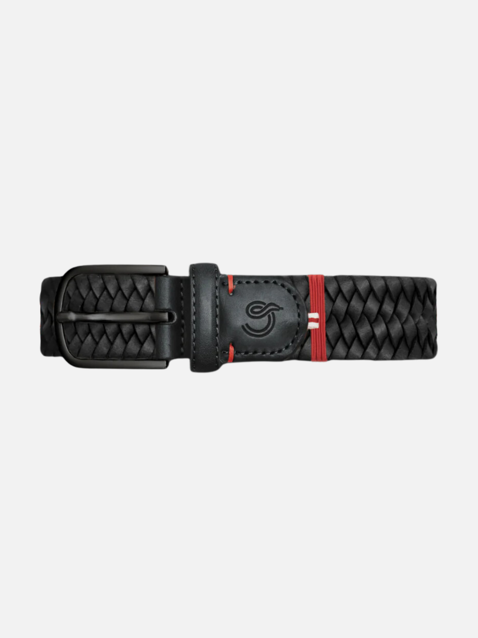 La Boucle The Washington Black Leather Braided Belt Vegetable Tanned Leather Men’s Stretchy Elastic Belts Athens GA Georgia Kempt Menswear Store Near Me
