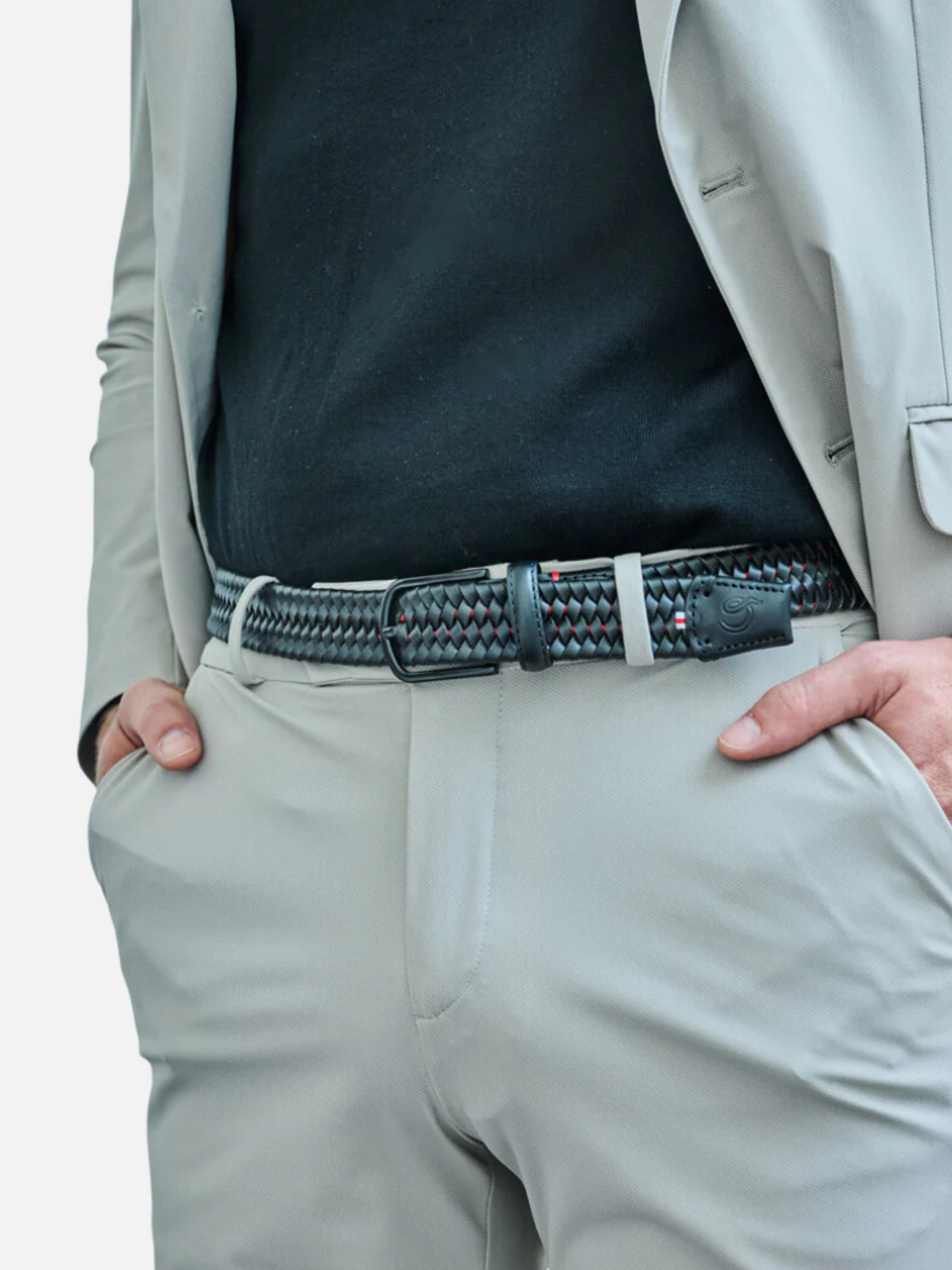 La Boucle The Washington Leather Belt Black Men’s Stretchy No Holes Belts Athens GA Georgia Kempt Menswear Store Near Me