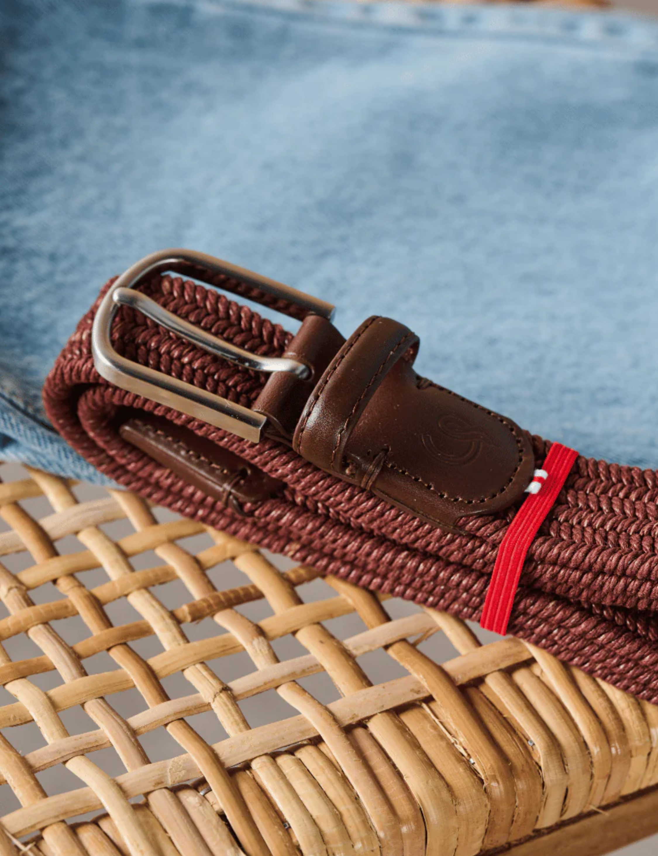 La Boucle Waxed Cotton Belt Sardegna Chocolate Brown Men’s Belts Belt Adjustable Woven Athens GA Georgia Kempt Menswear Store Near Me