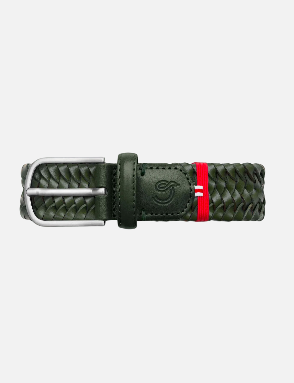 LaBoucleLeatherStretchBeltGenoaGreen.png