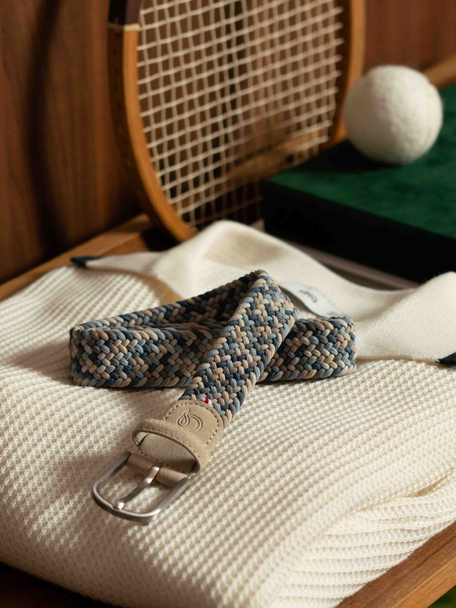 La Boucle Santa Barbara Stretch Belt - Blue Multi