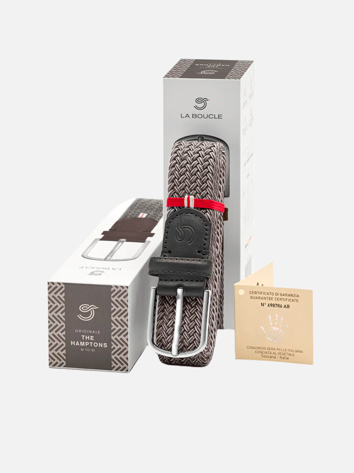 La Boucle The Hamptons Stretch Belt - Grey