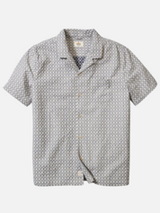 Marine Layer Landon Checkered Resort Shirt Vintage Indigo Men's Casual Collared Button Down For Men Athens GA Georgia Kempt Menswear Store Near Me