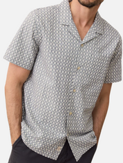 Marine Layer Landon Checkered Resort Shirt Vintage Indigo Men's Casual Collared Button Down For Men Athens GA Georgia Kempt Menswear Store Near Me