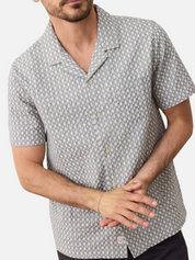 Marine Layer Landon Checkered Resort Shirt Vintage Indigo Men's Casual Collared Button Down For Men Athens GA Georgia Kempt Menswear Store Near Me