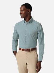 Mizzen + Main Leeward LS Dress Shirt Balsam Straton Check Green Button Down Kempt Athens Georgia Mens Clothing Shopping