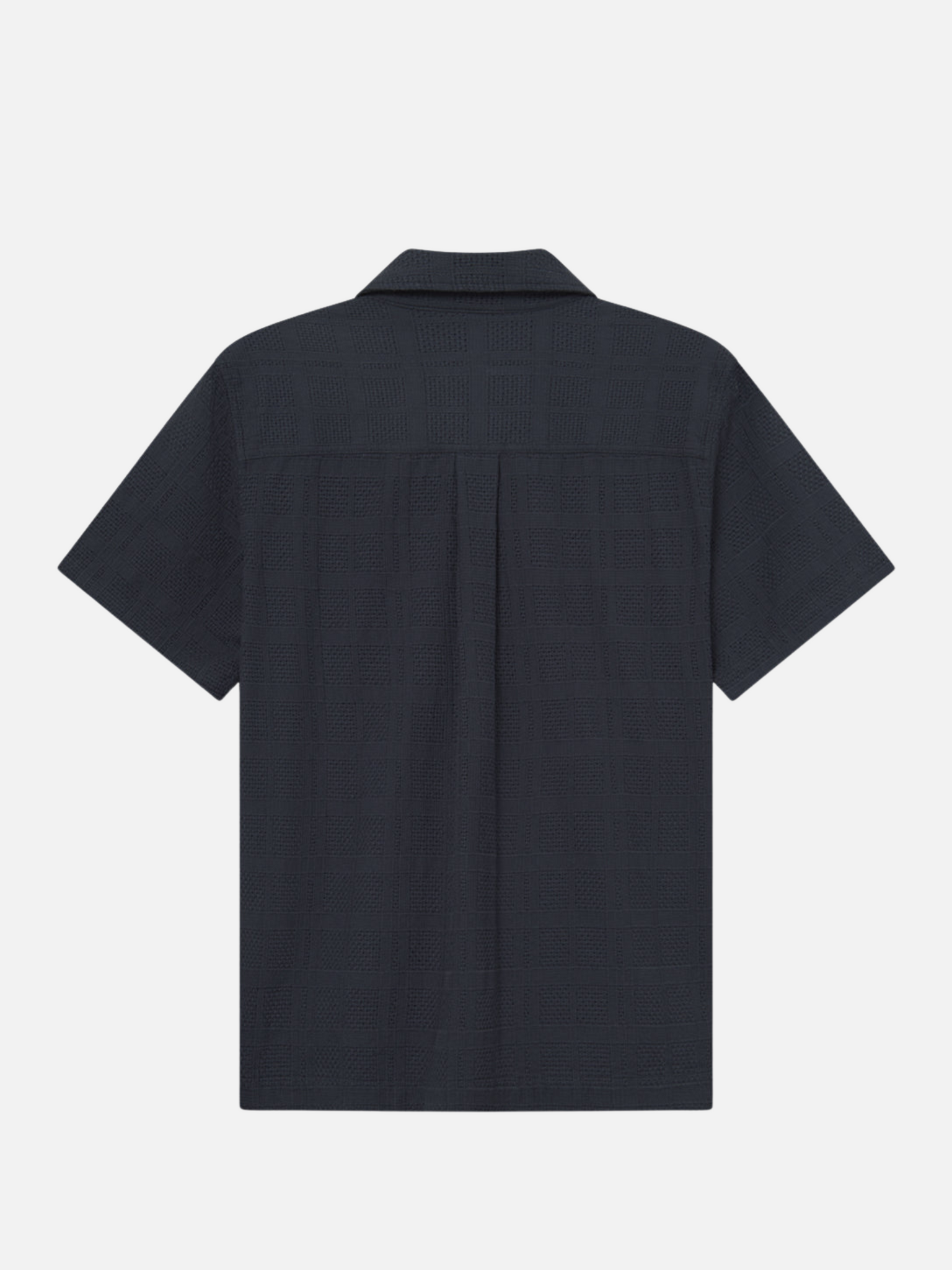 Les Deux Charlie Shirt Dark Navy Blue SS Collared Shirt Sleeve Button Up Top for Men Athens GA Georgia Kempt Menswear Store Near Me 