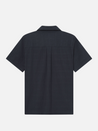 Les Deux Charlie Shirt Dark Navy Blue SS Collared Shirt Sleeve Button Up Top for Men Athens GA Georgia Kempt Menswear Store Near Me 