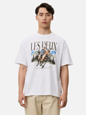 Les Deux Cole Cowboy T-Shirt Graphic Tee Western Art Design White Top SS Short Sleeve Tee for Men Men’s Tops Athens GA Georgia Kempt Menswear Store Near Me