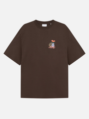 Les Deux Cole Table T-Shirt Graphic Tee SS Short Sleeve Men’s Tops for Men Slate Brown Back Graphic Chest Relaxed Fit Athens GA Georgia Kempt Menswear Store Near Me