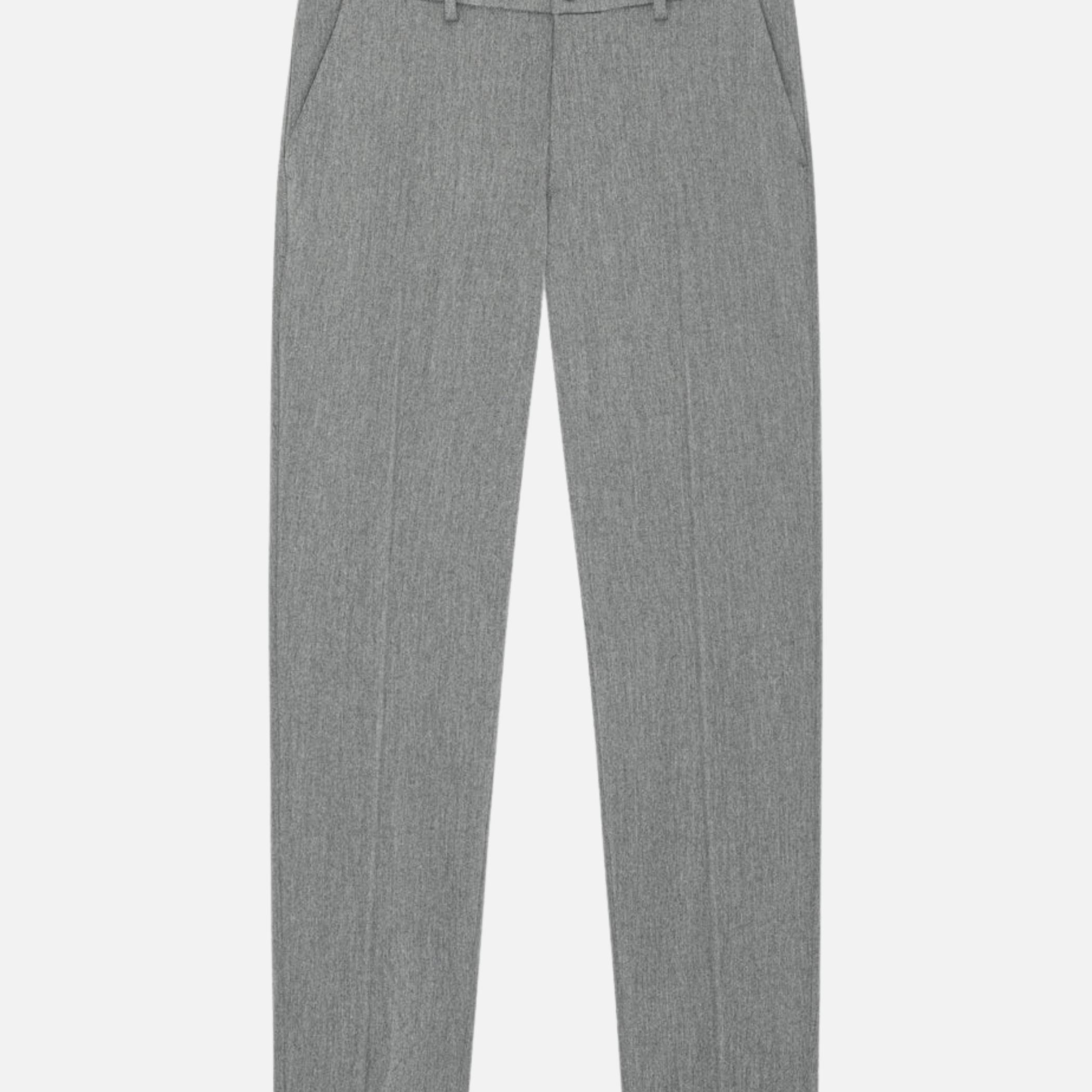 Les Deux Como Reg Suit Pants Grey Gray Melange Relaxed Straight Fit Formal Nice Pants for Men Men’s Bottoms Fall Winter Athens GA Georgia Kempt Menswear Store Near Me