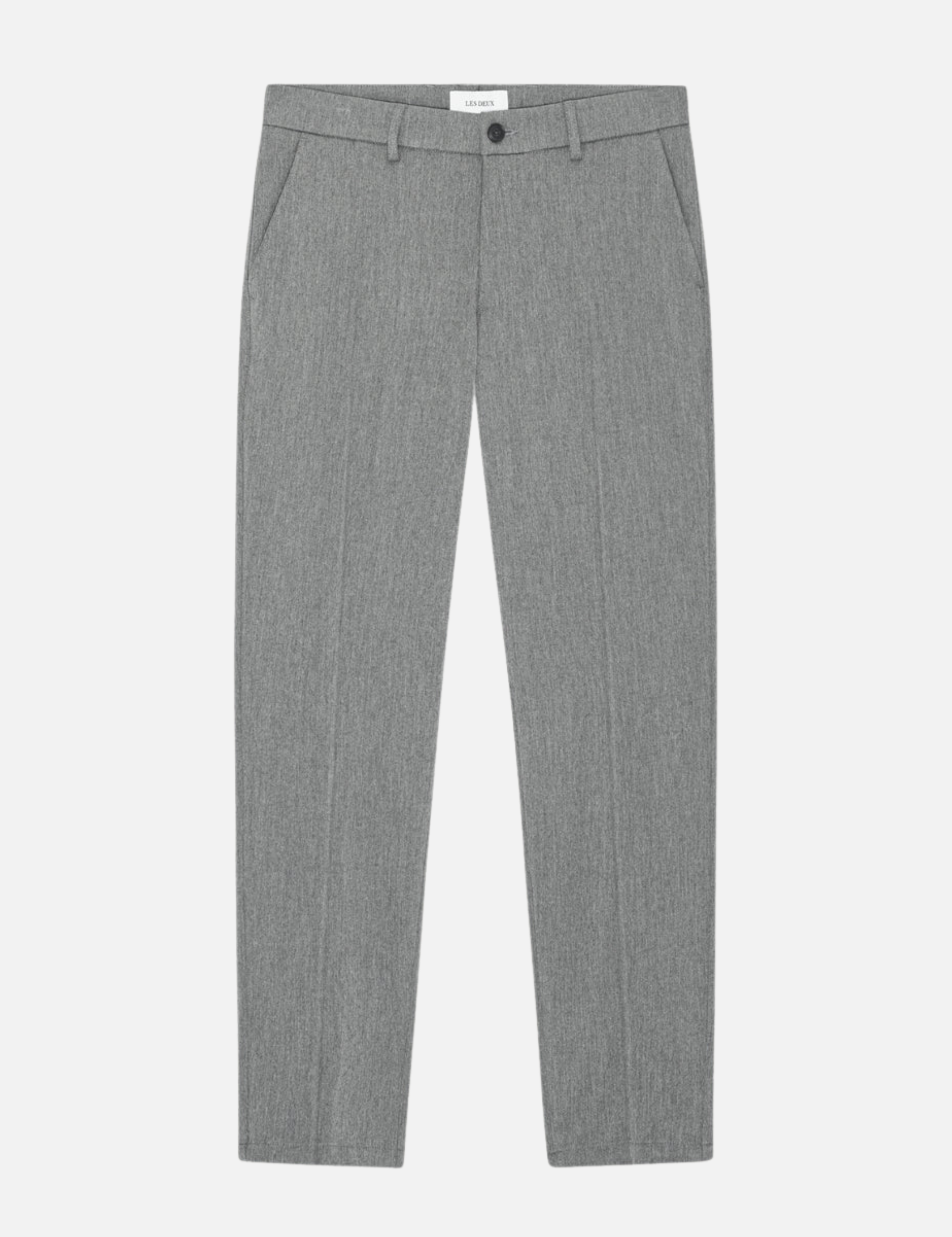 Les Deux Como Reg Suit Pants Grey Gray Melange Relaxed Straight Fit Formal Nice Pants for Men Men’s Bottoms Fall Winter Athens GA Georgia Kempt Menswear Store Near Me