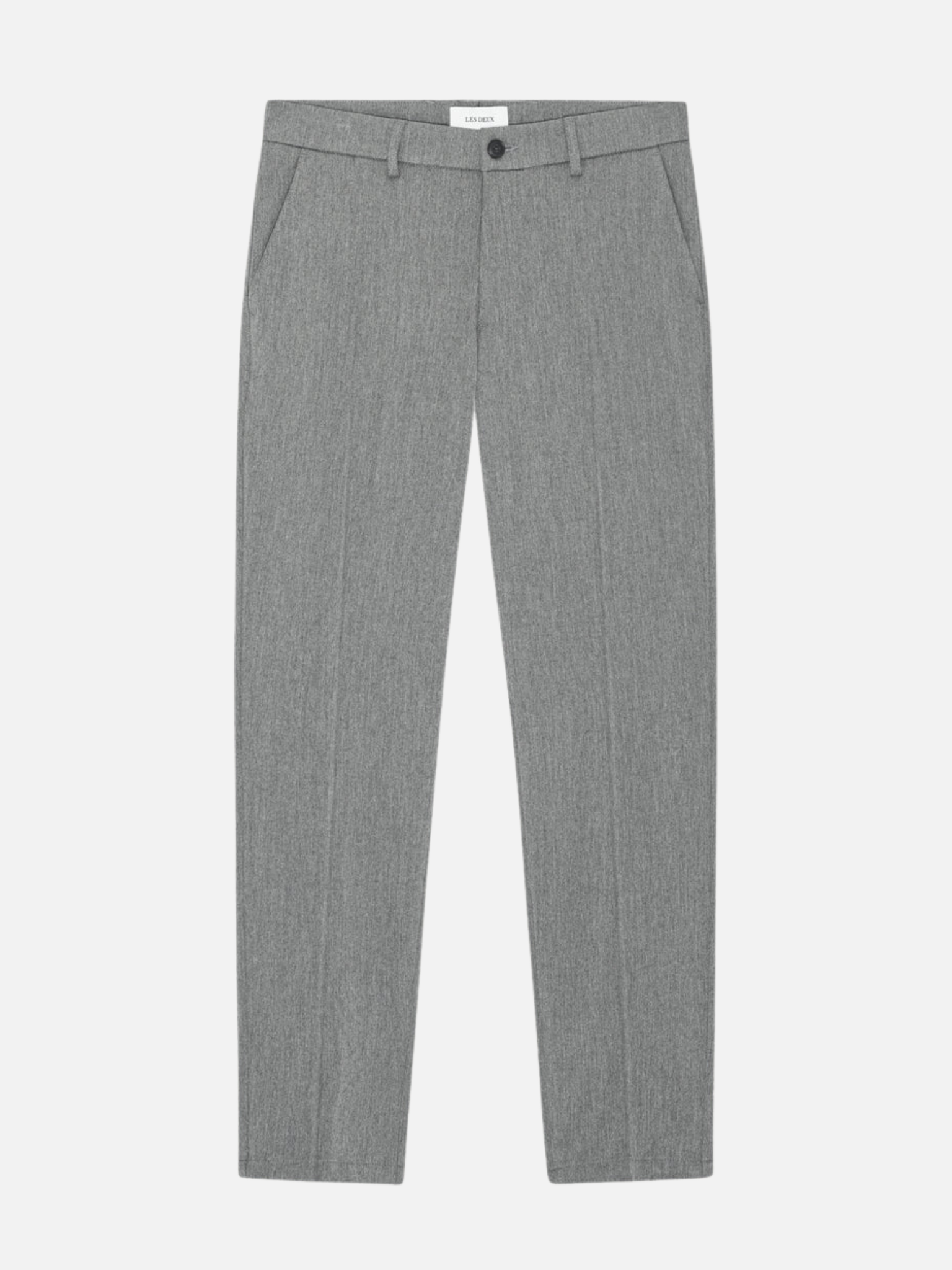 Les Deux Como Reg Suit Pants Grey Gray Melange Relaxed Straight Fit Formal Nice Pants for Men Men’s Bottoms Fall Winter Athens GA Georgia Kempt Menswear Store Near Me