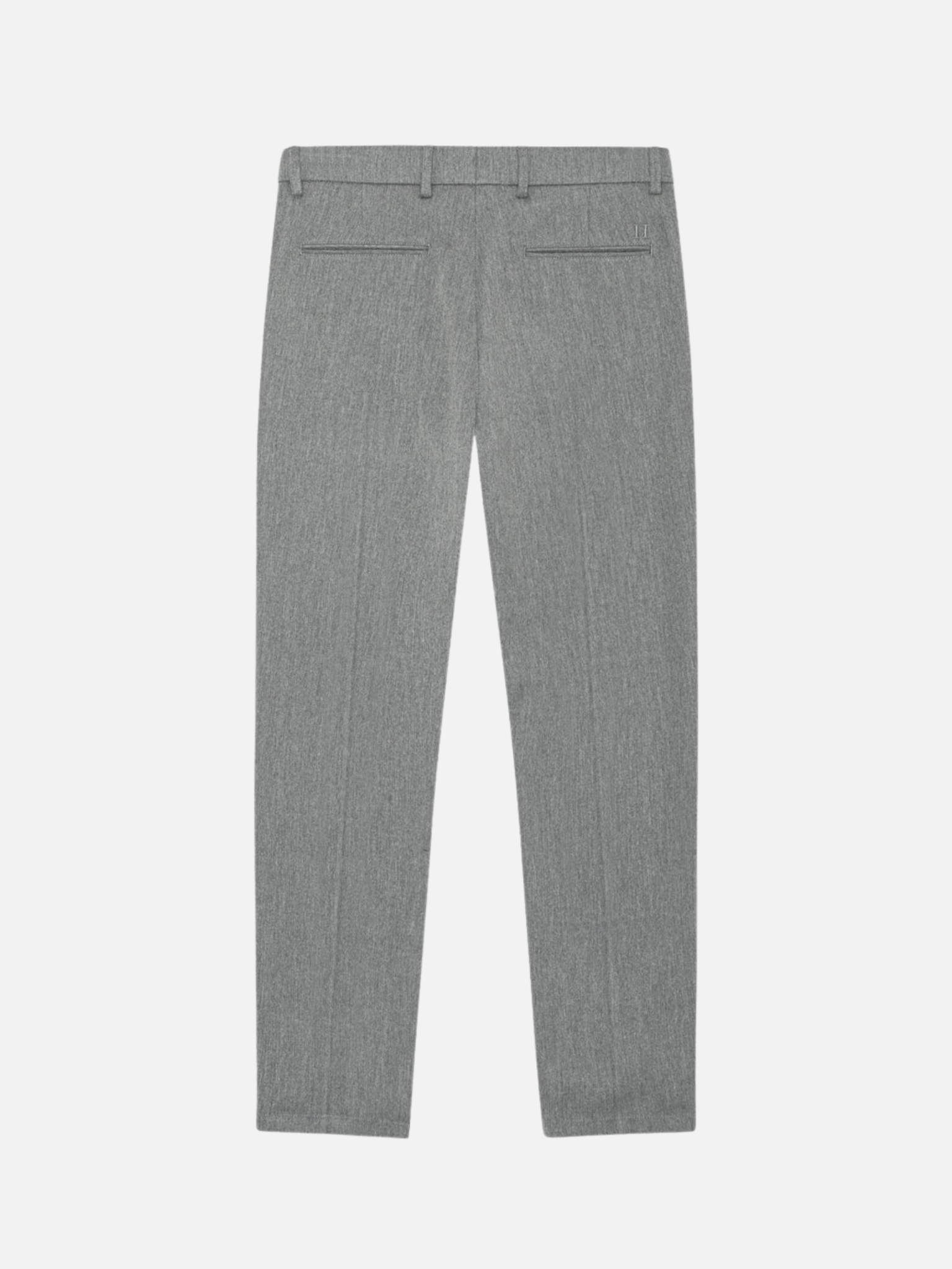 Les Deux Como Reg Suit Pants Grey Gray Melange Relaxed Straight Fit Formal Nice Pants for Men Men’s Bottoms Fall Winter Athens GA Georgia Kempt Menswear Store Near Me
