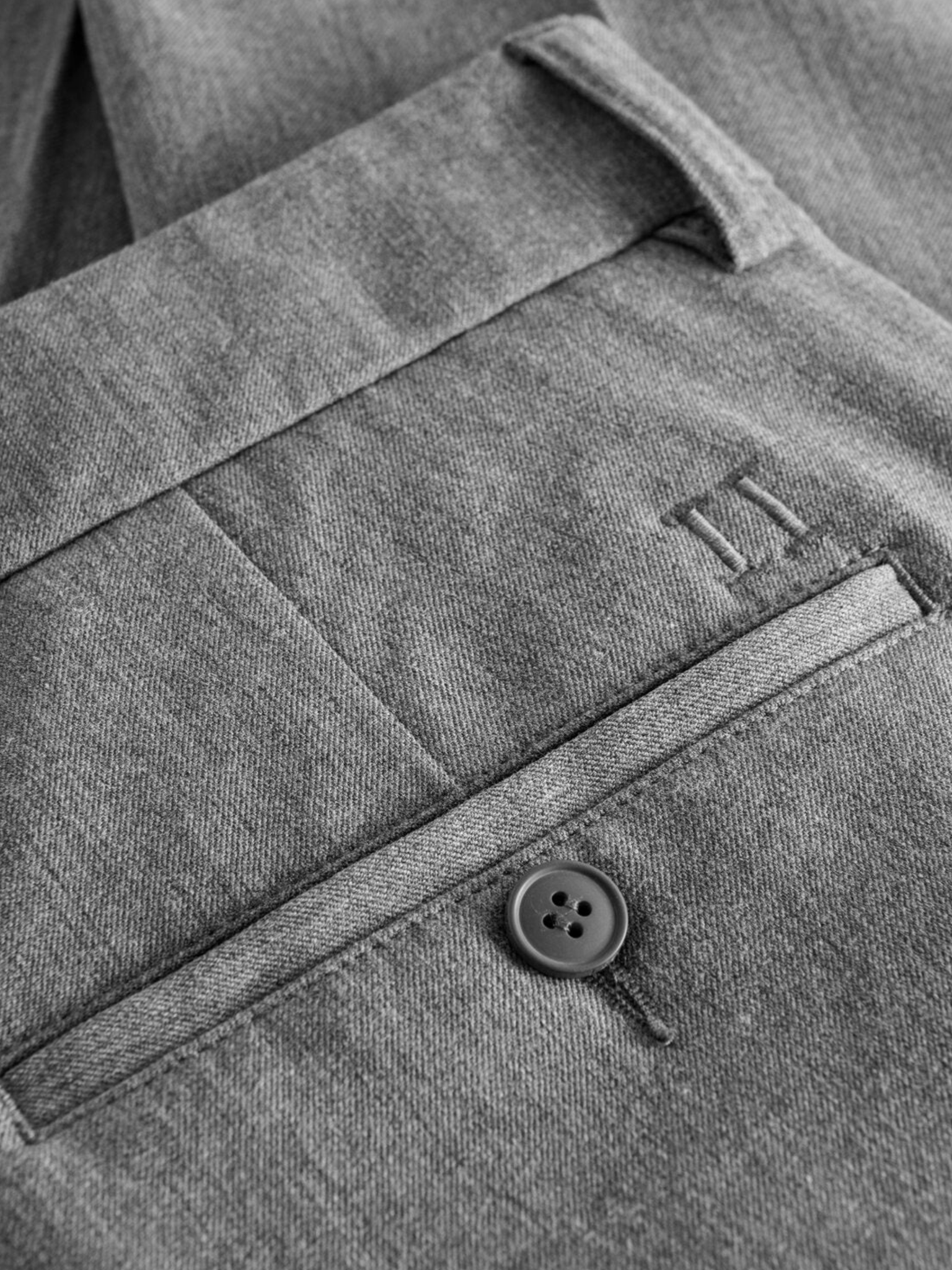 Les Deux Como Reg Suit Pants Grey Gray Melange Relaxed Straight Fit Formal Nice Pants for Men Men’s Bottoms Fall Winter Athens GA Georgia Kempt Menswear Store Near Me