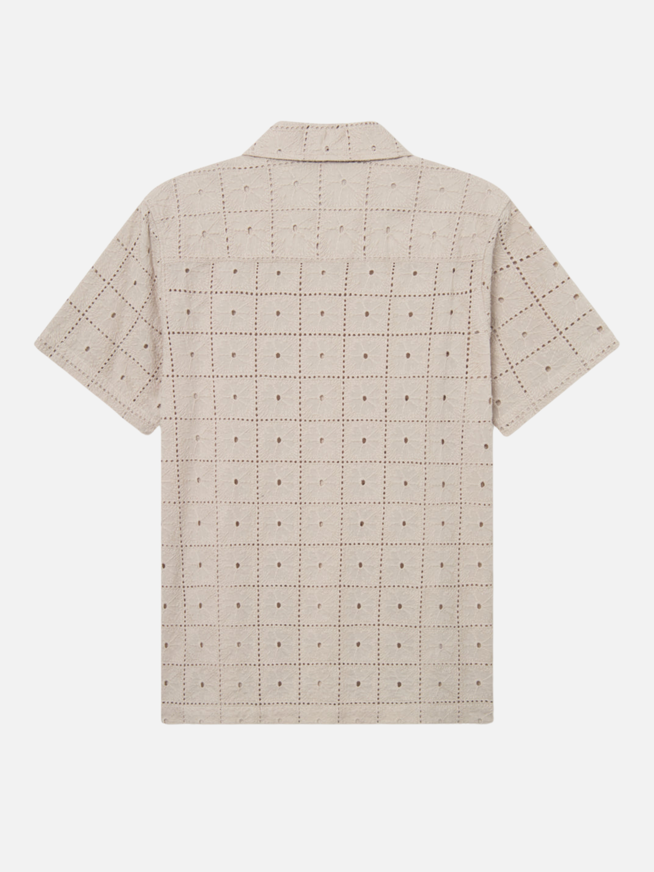 Les Deux Hector Anglaise Shirt Light Sand Men’s SS Short Sleeve Button Up Casual Shirt Collared Top for Men Athens GA Georgia Kempt Menswear Store Near Me