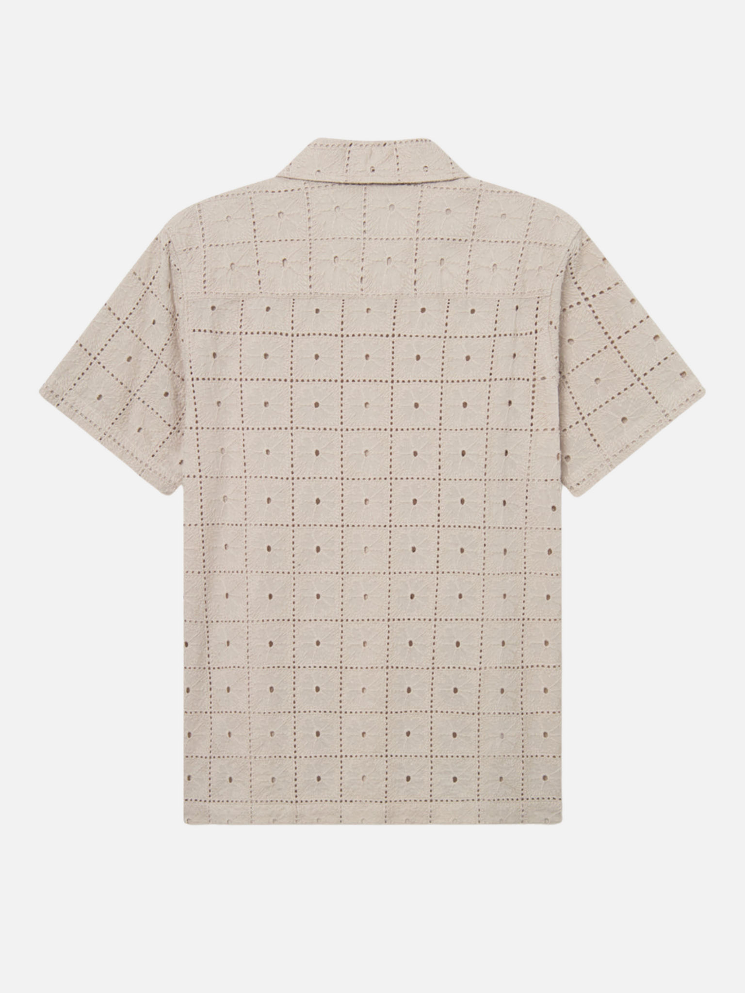 Les Deux Hector Anglaise Shirt Light Sand Men’s SS Short Sleeve Button Up Casual Shirt Collared Top for Men Athens GA Georgia Kempt Menswear Store Near Me