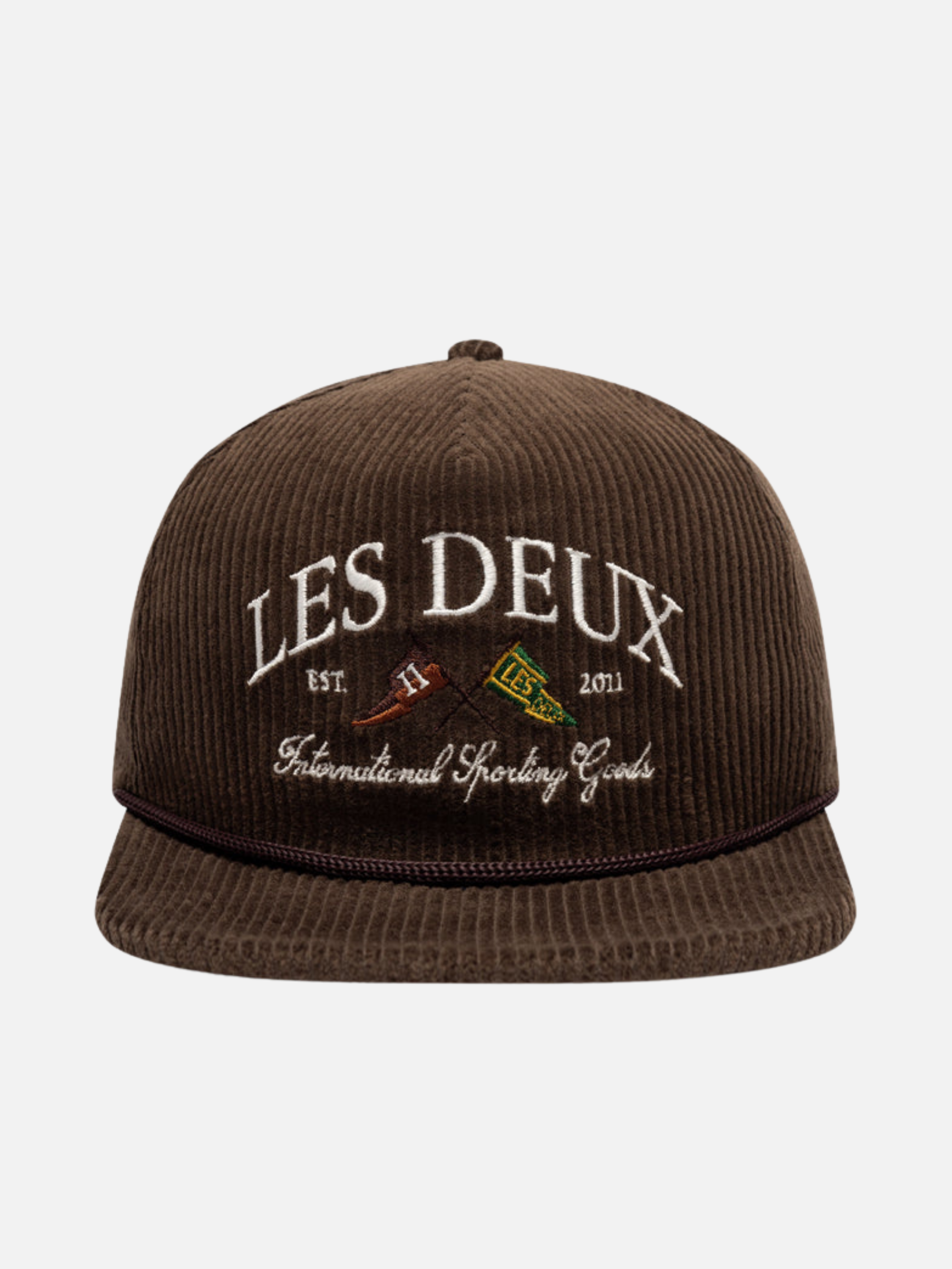 Les Deux Ivy League Corduroy Cap Slate Brown Collegiate Vintage Academic Sporty Hat Texture Textured Cord Men’s Accessories Fall Winter for Men Athens GA Georgia Kempt Menswear Store Near Me