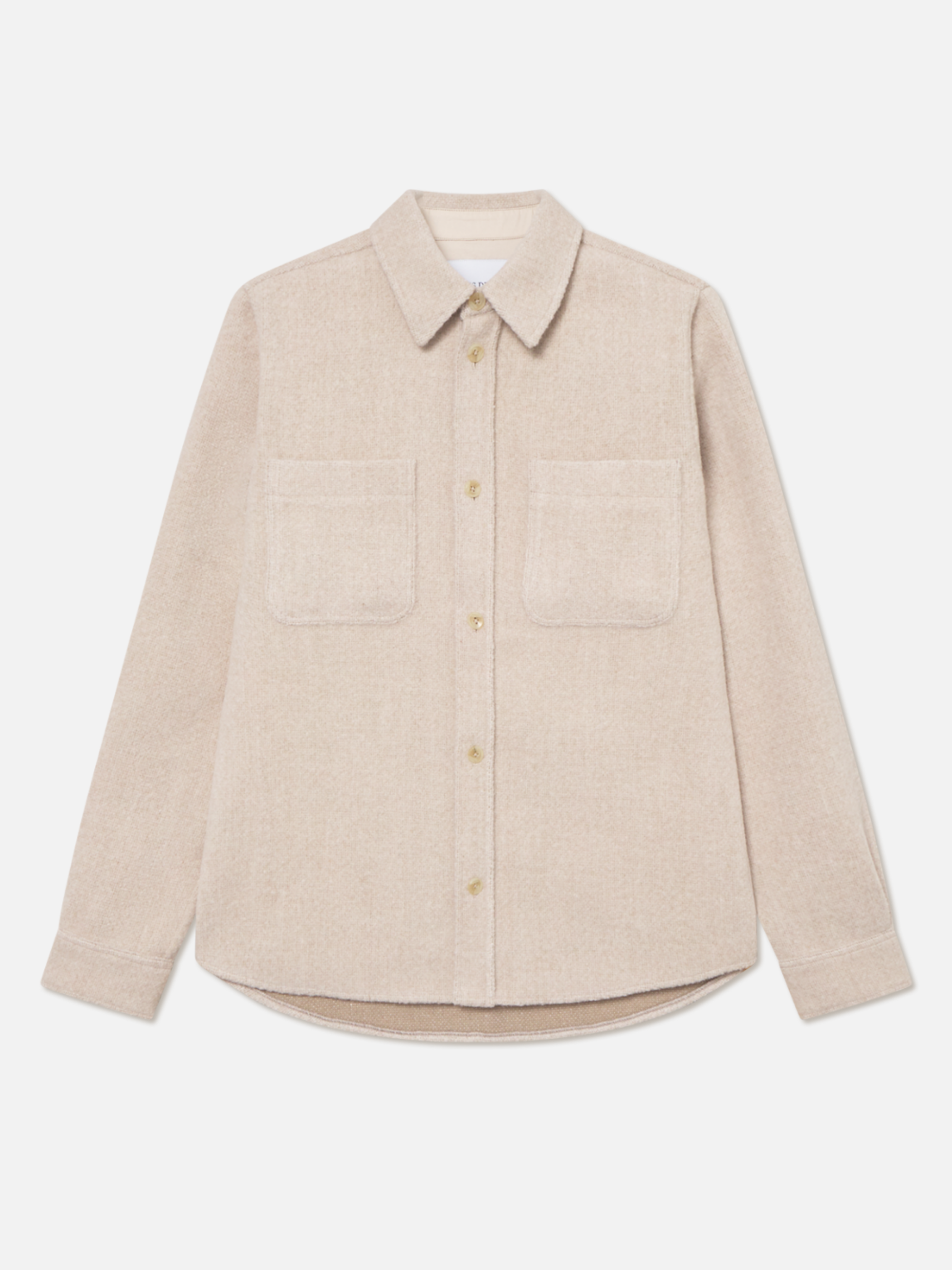 Les Deux Lennon Bouclé Overshirt Collared LS Long Sleeve Outerwear Cream Ivory White Button Up Tops for Men Men’s Tops Athens GA Georgia Kempt Menswear Store Near Me