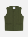 Les Deux Martin Vest Chive Green Quilted Men’s Layer Outerwear Winter Layering Top Athens GA Georgia Kempt Menswear Store Near Me