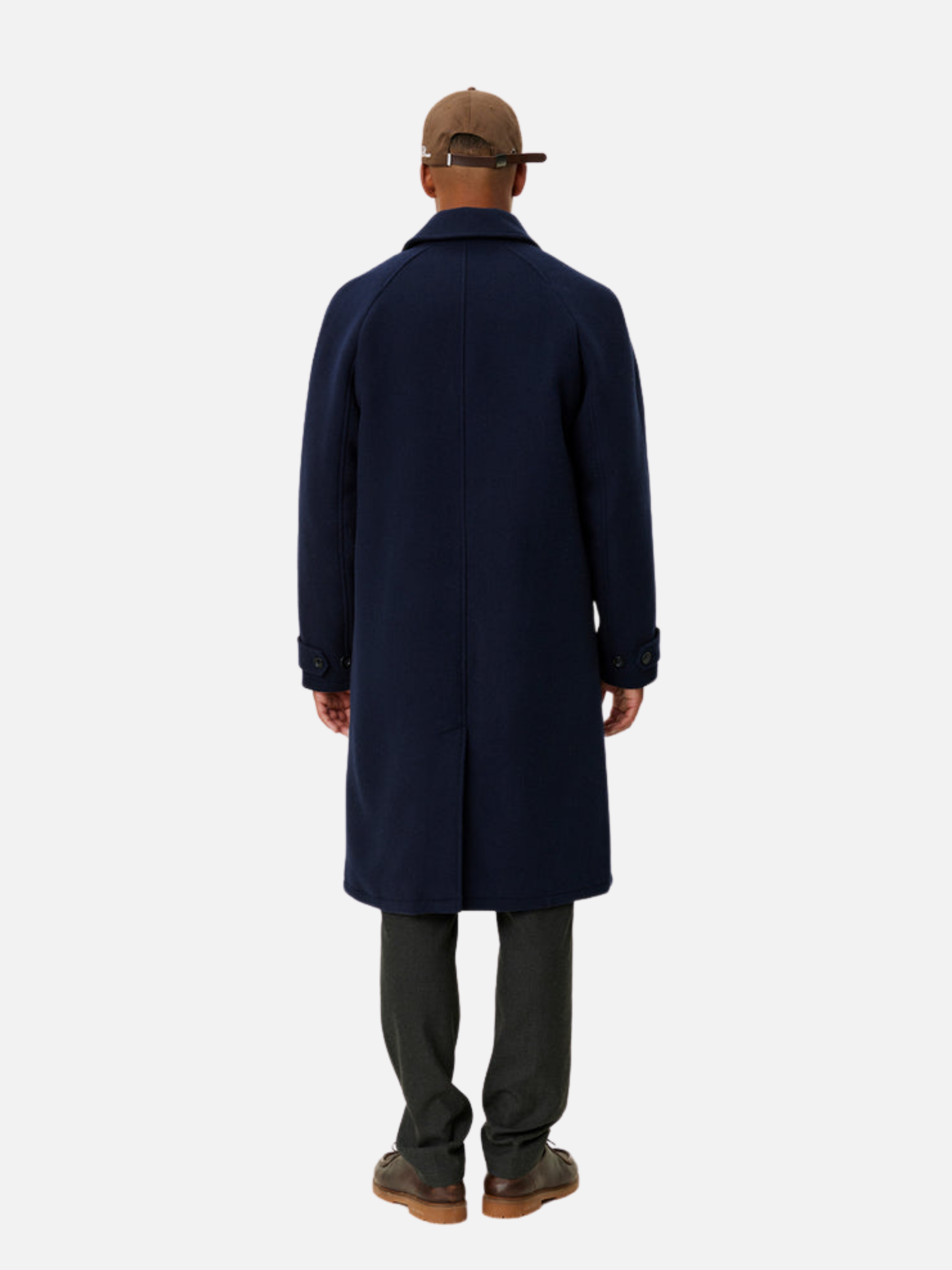 Les Deux Michael Solid Wool Coat 3.0 Dark Navy Blue Men’s Winter Outerwear Athens GA Georgia Kempt Menswear Store Near Me