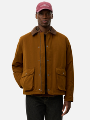 Les Deux Montana Jacket Monk’s Robe Yellow Orange Front Pockets Collared LS Outerwear Men’s Jackets for Men Winter Fall Attire Athens GA Georgia Kempt Menswear Store Near Me