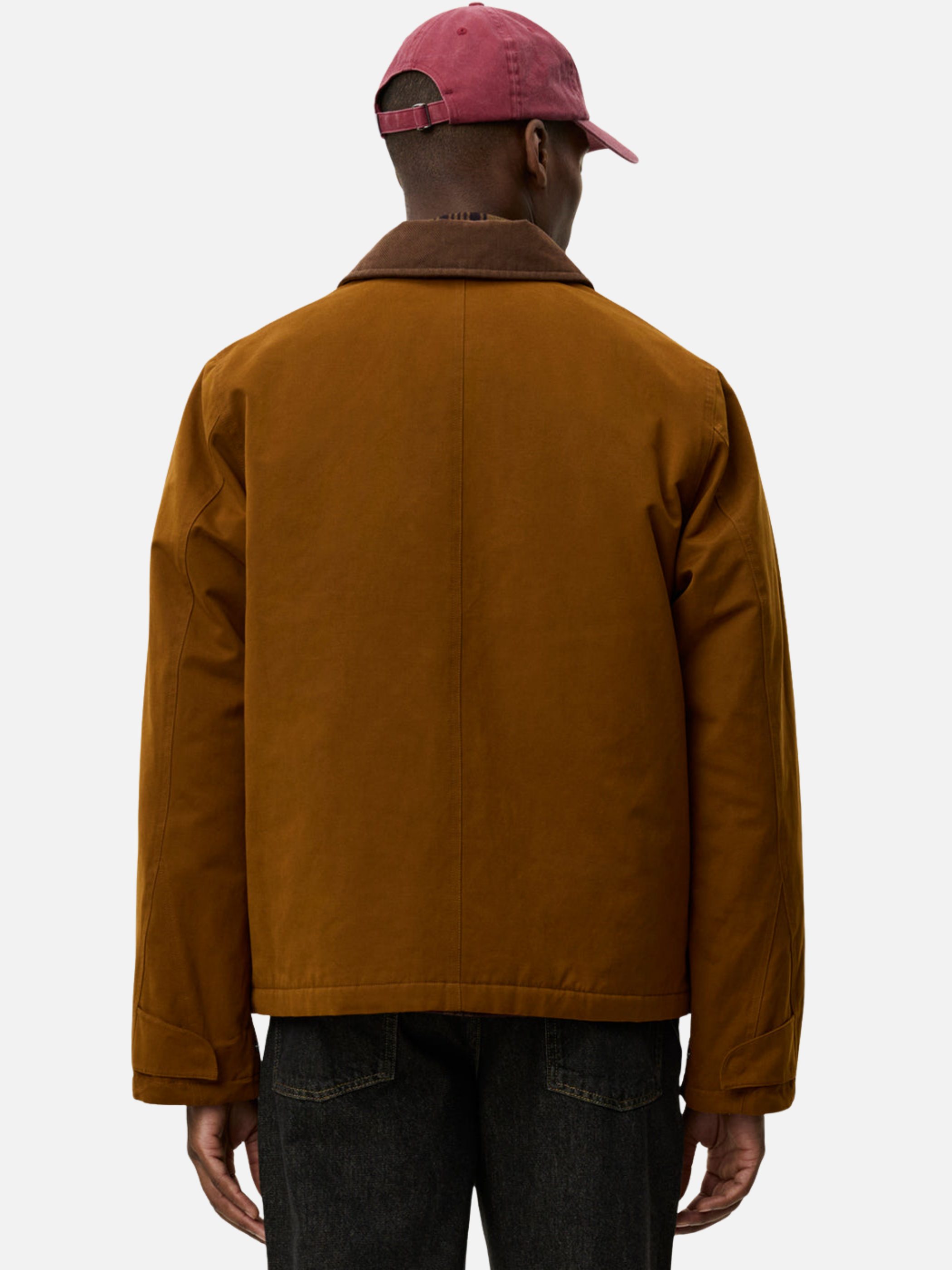 Les Deux Montana Jacket Monk’s Robe Yellow Orange Front Pockets Collared LS Outerwear Men’s Jackets for Men Winter Fall Attire Athens GA Georgia Kempt Menswear Store Near Me