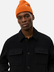 Les Deux Nash Twill Wool Jacket Black Texture Collared Button Up Front Pocket Winter Fall Men’s Outerwear Tops for Men Athens GA Georgia Kempt Menswear Store Near Me