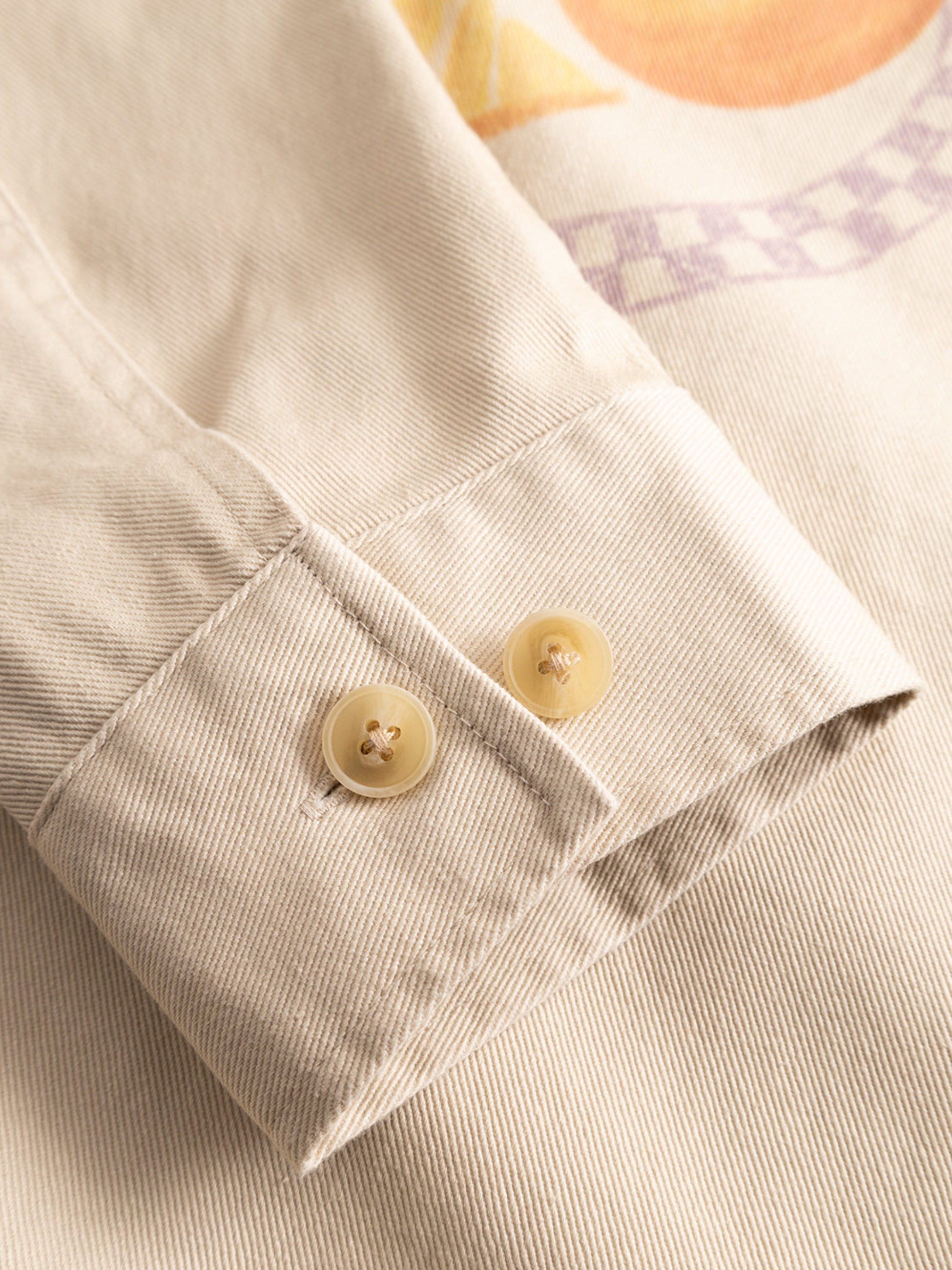 Les Deux Robert AOP All Over Print Twill Zip Up Jacket Artsy Art Design Oyster Gray White Unique Print Men’s Jackets Outerwear for Fall Winter for Men Athens GA Georgia Kempt Menswear Store Near Me