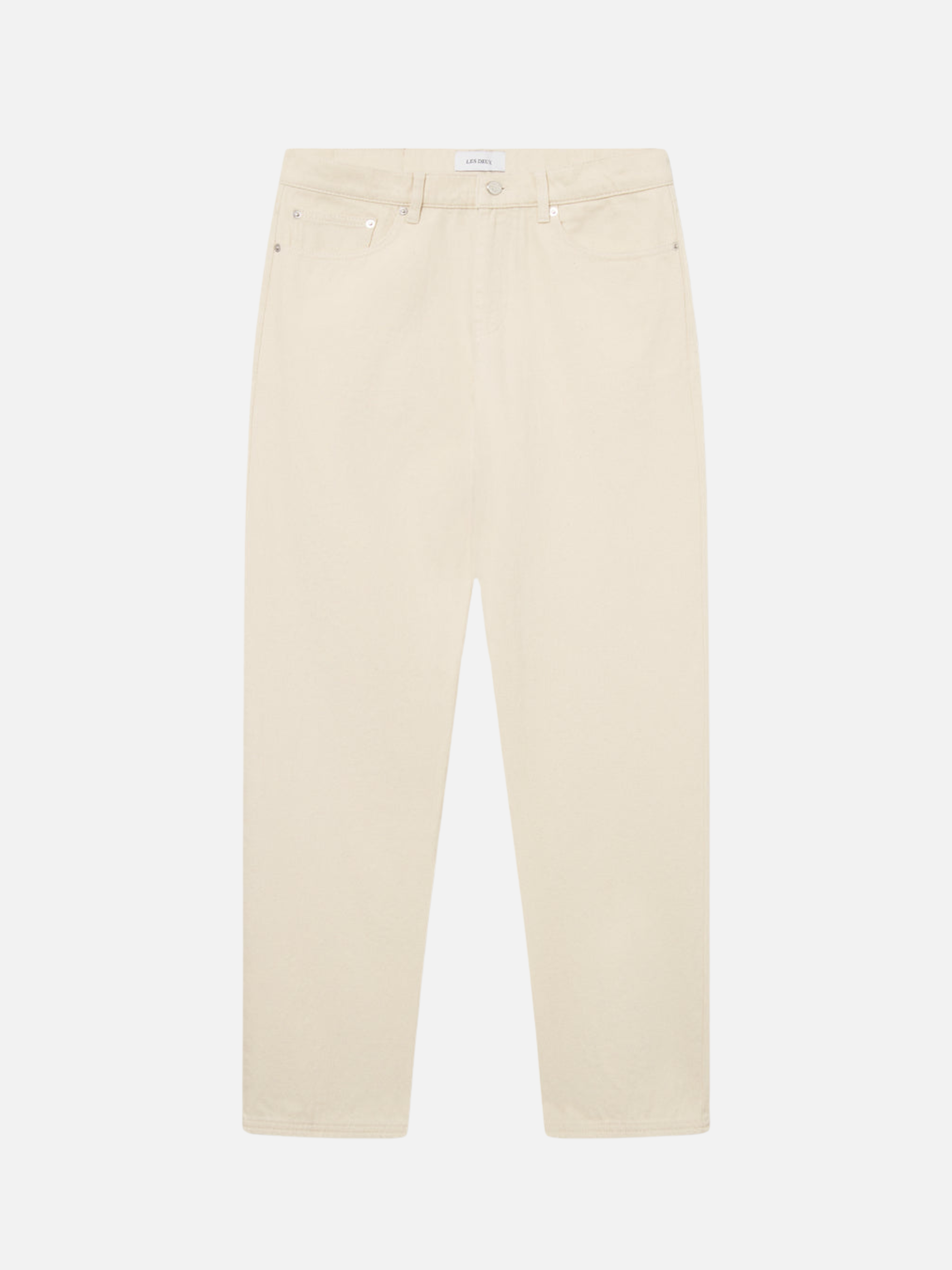 Les Deux Roi Denim Pants Ivory Cream Relaxed Wide Baggy Fit Men’’s Bottoms for Men Athens GA Georgia Kempt Menswear Store Near Me 