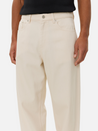 Les Deux Roi Denim Pants Ivory Cream Relaxed Wide Baggy Fit Men’’s Bottoms for Men Athens GA Georgia Kempt Menswear Store Near Me 