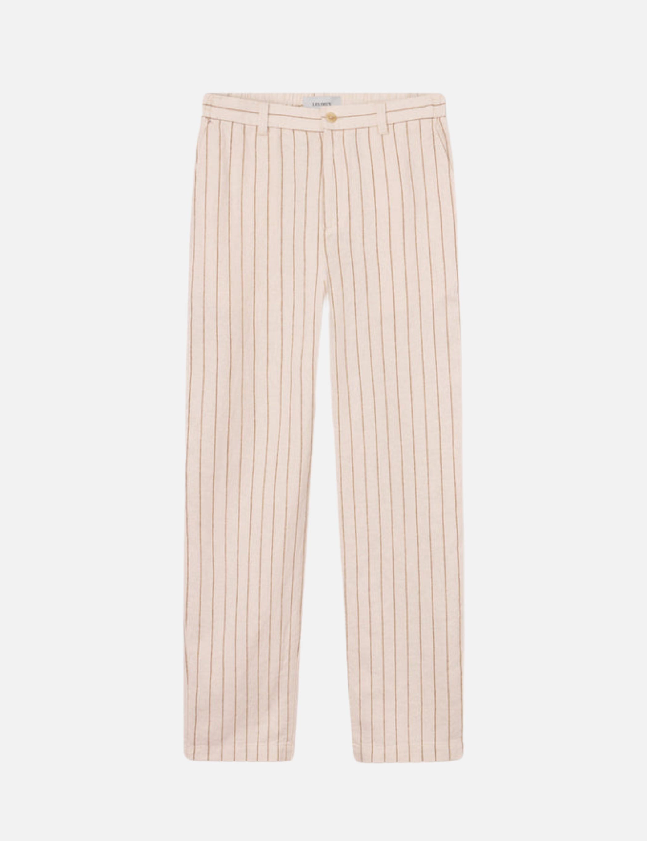 Les Deux Striped Pino Linen Pants Ivory Tan Lightweight Light Summer Bottoms Men’s Pant for Men Athens GA Georgia Kempt Menswear Store Near Me