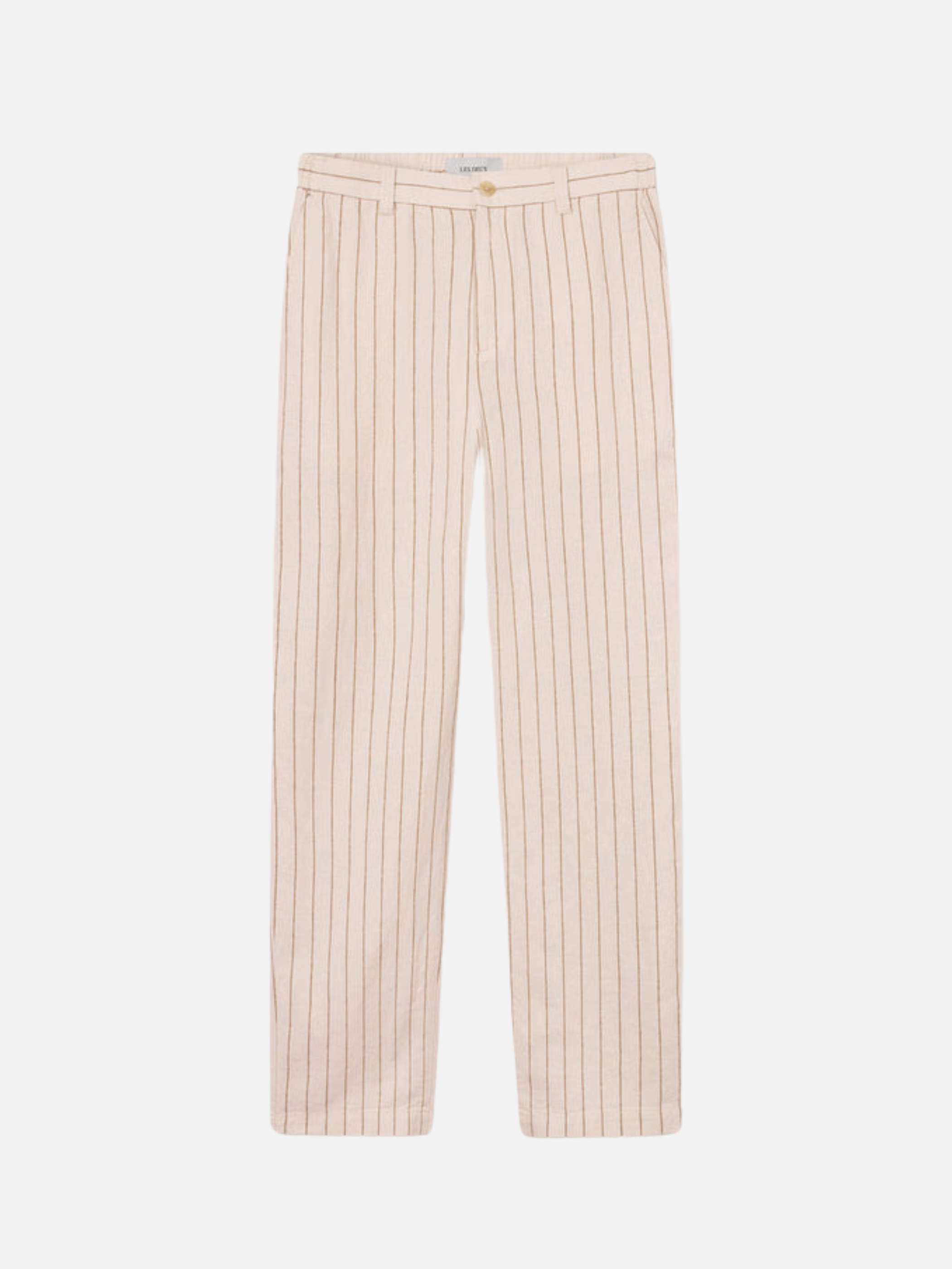 Les Deux Striped Pino Linen Pants Ivory Tan Lightweight Light Summer Bottoms Men’s Pant for Men Athens GA Georgia Kempt Menswear Store Near Me