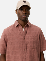 Les Deux Charlie SS Shirt - Cognac Red