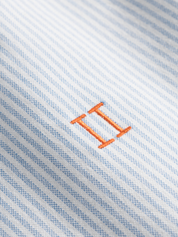 Les Deux Konrad Oxford Shirt Light Blue White LS Long Sleeve Men's Button Down Collared Shirt For Men Athens GA Georgia Kempt Menswear Store Near Me