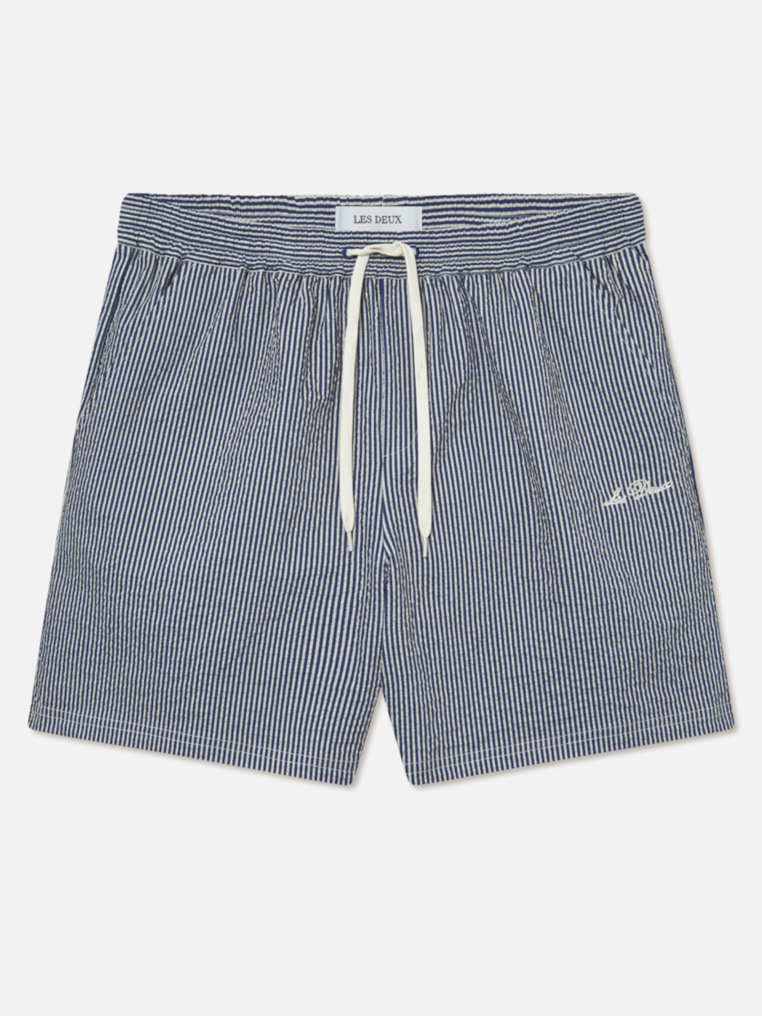 Les Deux Stan Stripe Seersucker Swim Shorts